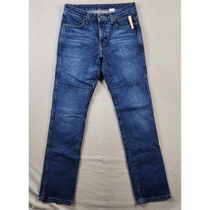 Draggin Jeans Women's Lined Motorcycle Pants Blue Size 6 USA
